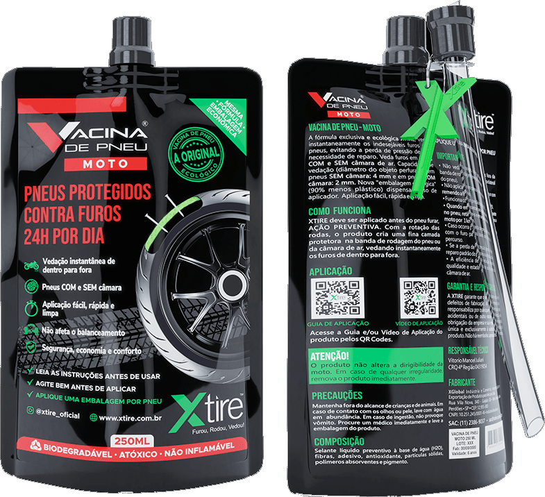 Vacina de Pneu Moto Xtire